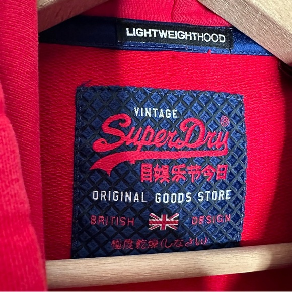 Superdry Men’s Eagle Red Premium Goods Duo Hoodie 2019 Edition Size Medium - Picture 7 of 7